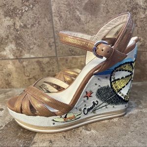 Coach Wedge Heel Sandals